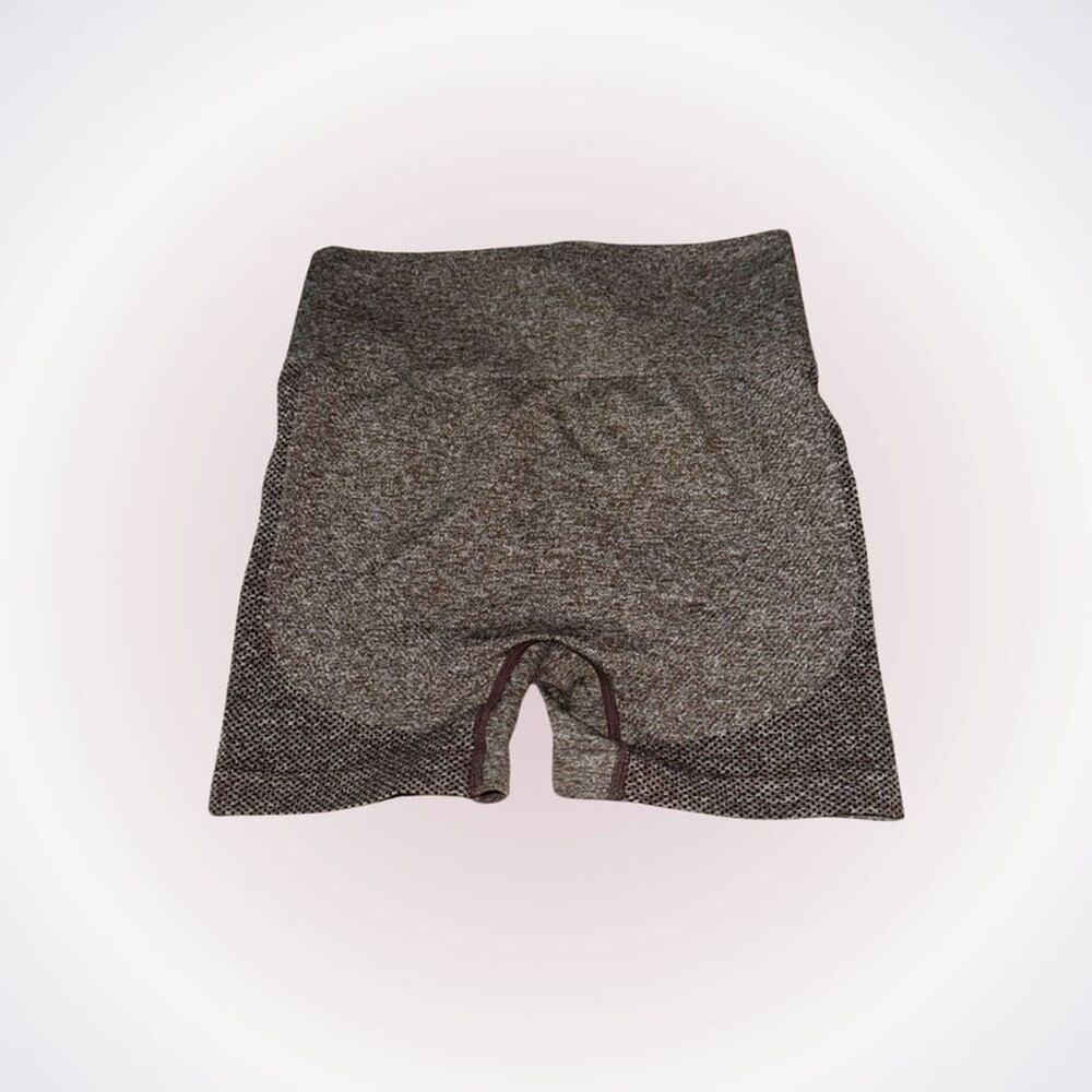 Brown Scrunch Seamless Bike Shorts | Sz S